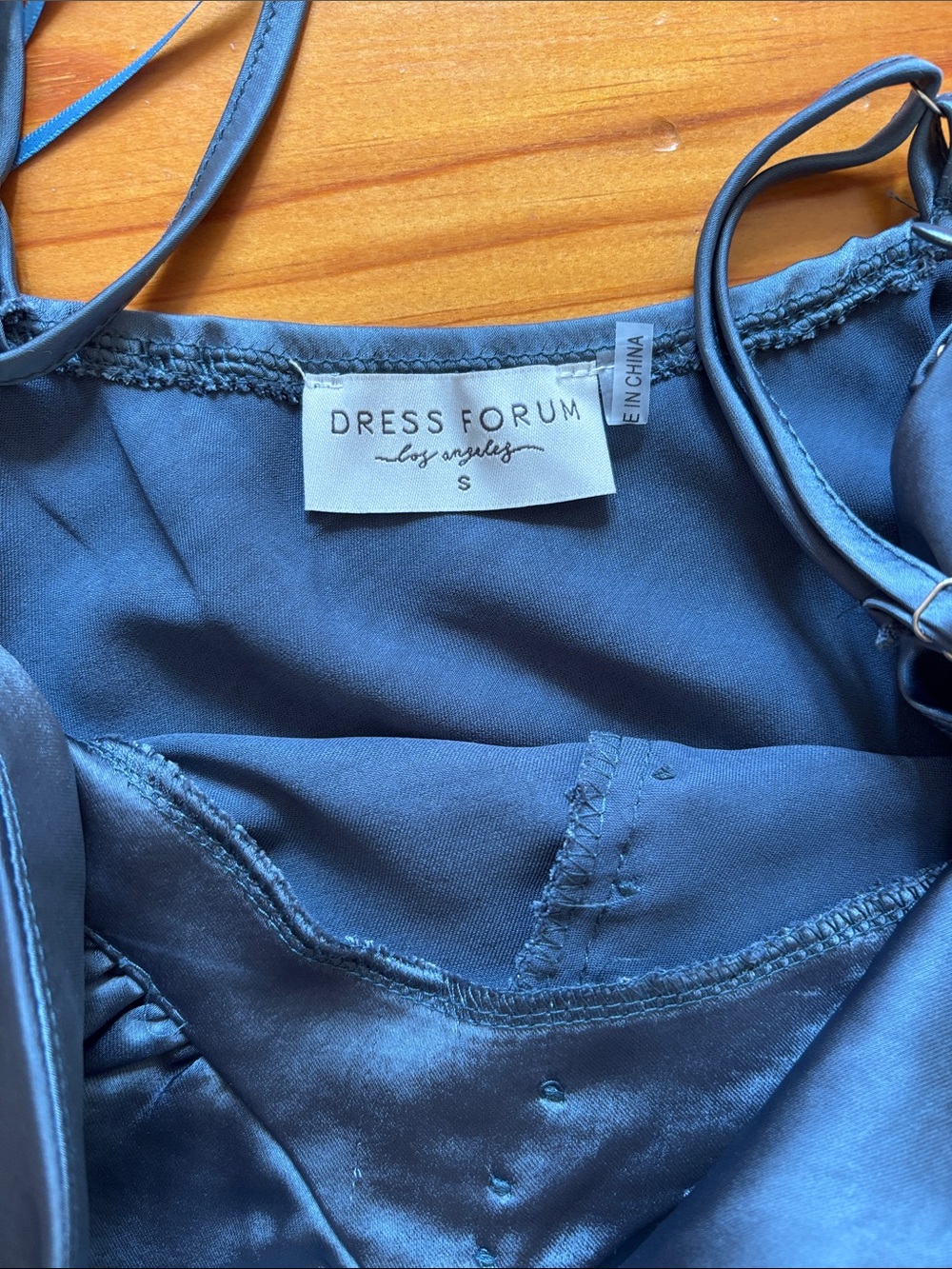 Dress Forum Teal Slip Dress - Picture 2 of 3